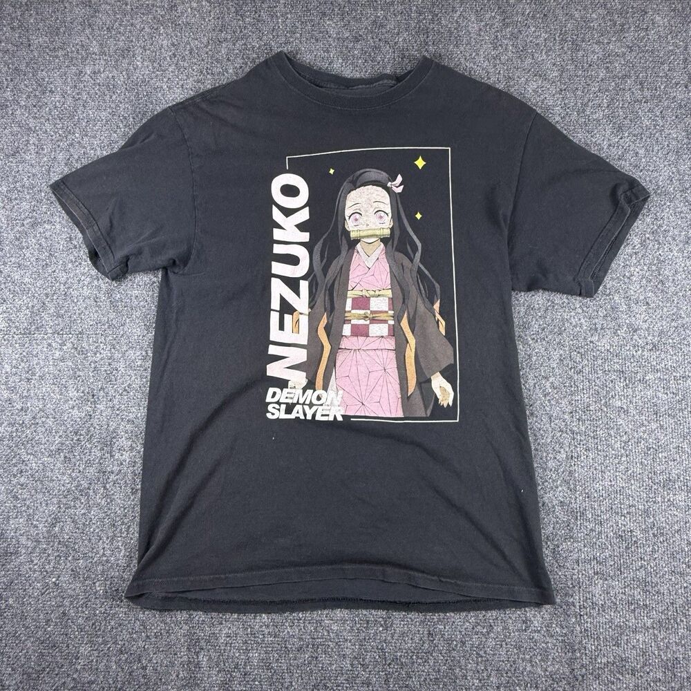 Demon Slayer Girls T-Shirt Women’s/Teens M Size Black Color Used